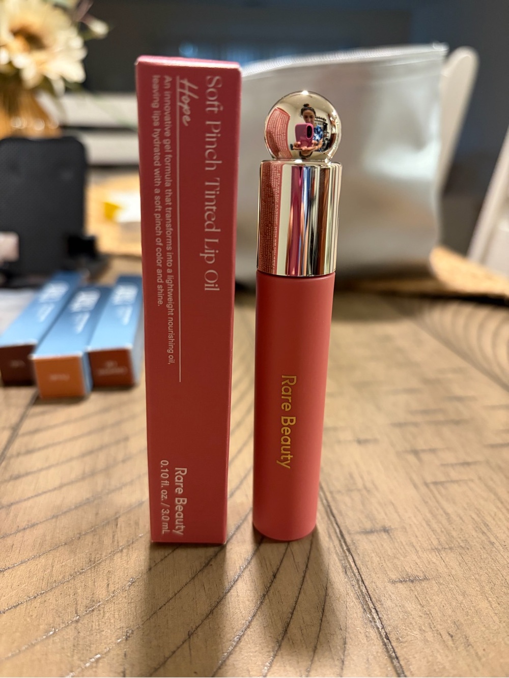 Rare beauty lip oil stain- Happy NWT